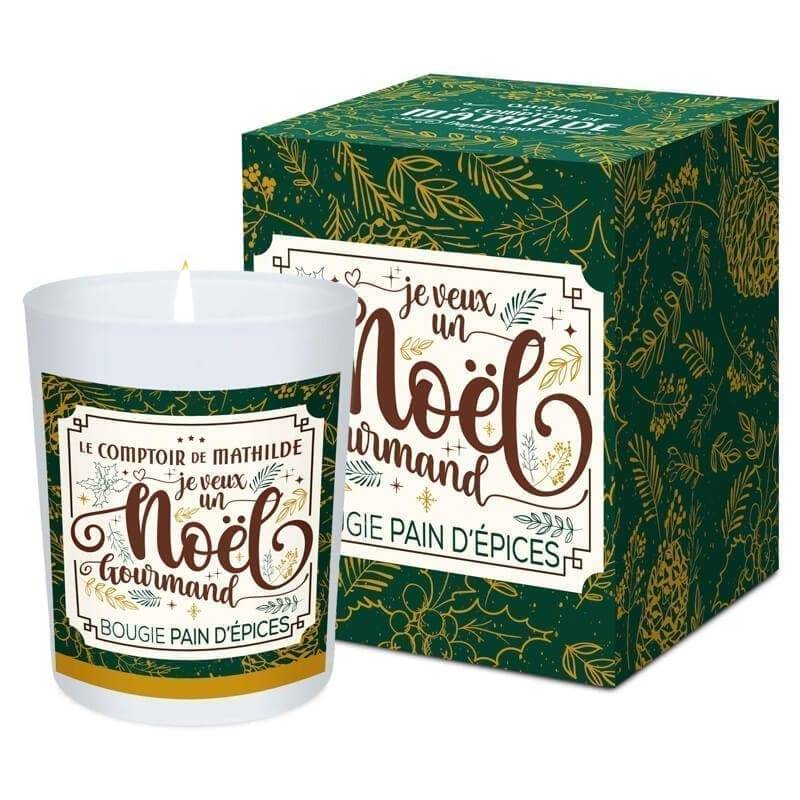 Bougie De Noël Senteur Pain D'Epices 130G